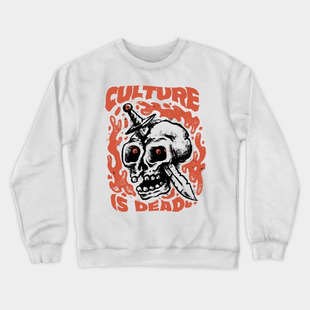 Rebel Culture Skull Crewneck Sweatshirt by Life2LiveDesign